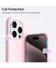 Apple iPhone 15 Pro Hoesje Dun Flexibel Siliconen Roze