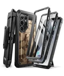 SUPCASE UB Pro Samsung Galaxy S25 Ultra Hoesje Full Protect Kickstand Camo Bruin