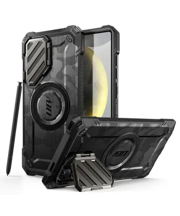 SUPCASE UB Pro MagXT Samsung Galaxy S25 Ultra Hoesje Camera Protector Camo Zwart Hoesjes