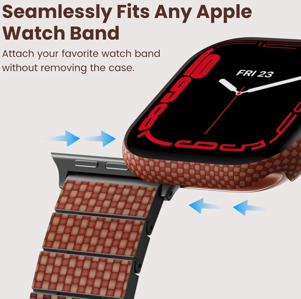 PITAKA Air Case - Apple Watch 10 42MM Hoesje - Aramide Ultra Dun - Sunset afbeelding 8