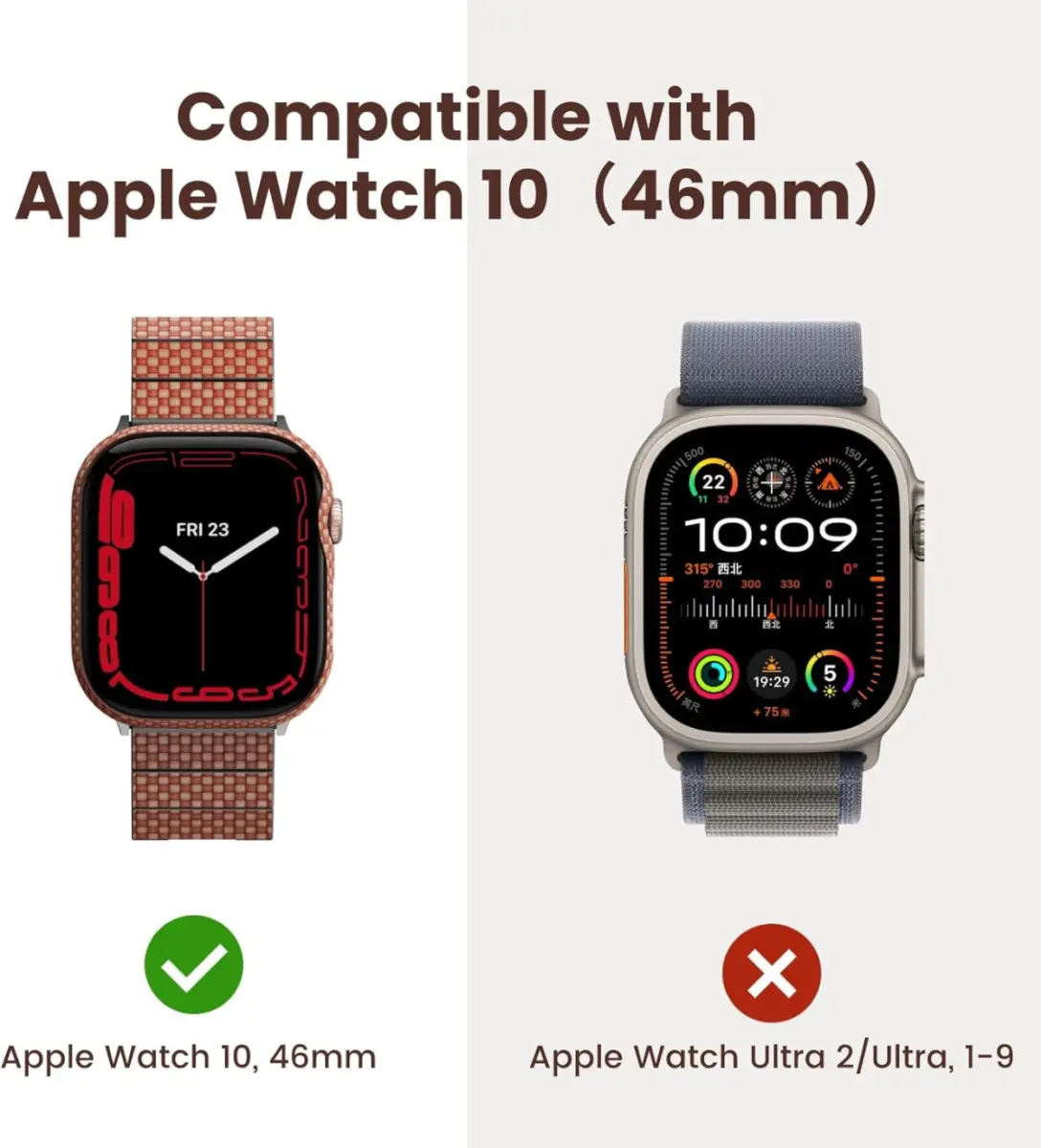 PITAKA Air Case - Apple Watch 10 46MM Hoesje - Aramide Ultra Dun - Sunset afbeelding 3