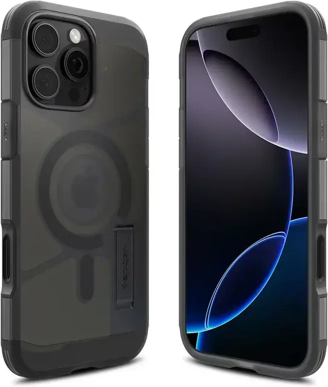 Spigen Tough Armor T Apple iPhone 16 Pro Hoesje MagSafe Back Cover Zwart afbeelding 10