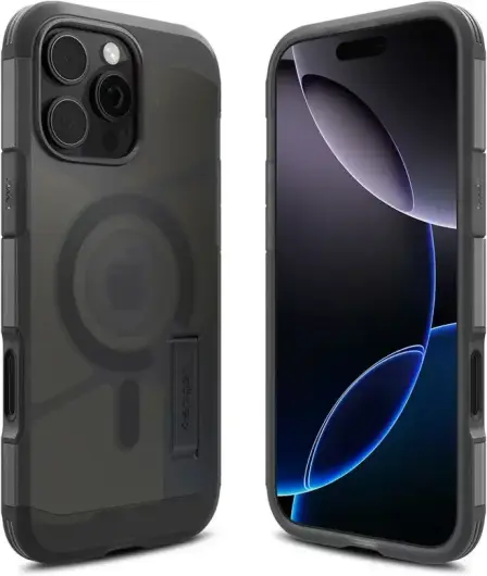 Spigen Tough Armor T Apple iPhone 16 Pro Hoesje MagSafe Back Cover Zwart afbeelding 10