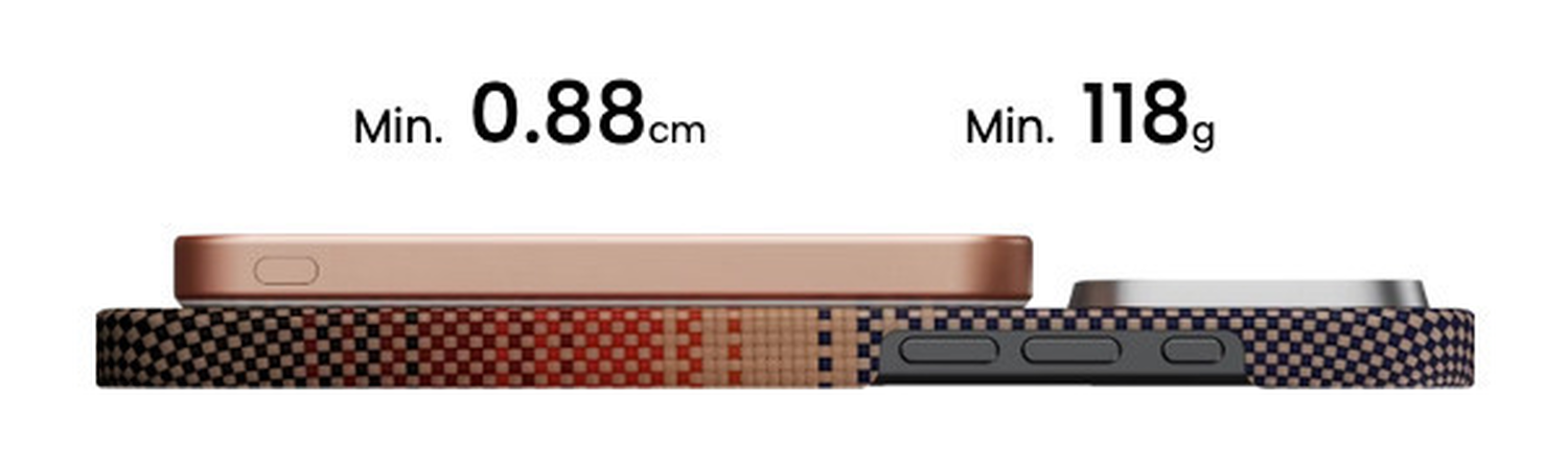 PITAKA MagEZ Universele MagSafe en Qi2 Powerbank Kevlar 5.000 mAh Zwart afbeelding 6