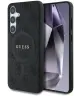 Guess 4G Classic Logo Samsung Galaxy S25 Hoesje MagSafe / Qi2 Back Cover Zwart