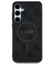 Guess 4G Classic Logo Samsung Galaxy S25 Hoesje MagSafe / Qi2 Back Cover Zwart