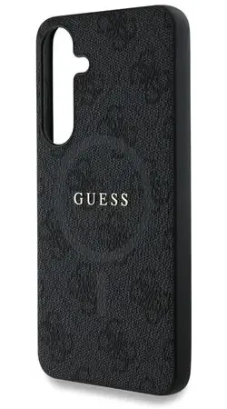 Guess 4G Classic Logo Samsung Galaxy S25 Hoesje MagSafe / Qi2 Back Cover Zwart afbeelding 5