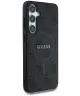 Guess 4G Classic Logo Samsung Galaxy S25 Plus Hoesje MagSafe/Qi2 Backcover Zwart