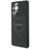 Guess 4G Classic Samsung Galaxy S25 Ultra Hoesje MagSafe / Qi2 Back Cover Zwart