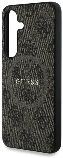 Guess 4G Classic Logo Samsung Galaxy S25 Hoesje MagSafe / Qi2 Back Cover Bruin afbeelding 5