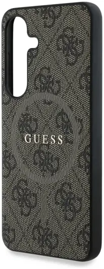 Guess 4G Classic Logo Samsung Galaxy S25 Plus Hoesje MagSafe/Qi2 Backcover Bruin afbeelding 6