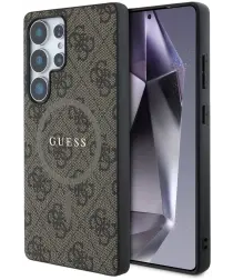 Guess 4G Classic Samsung Galaxy S25 Ultra Hoesje MagSafe / Qi2 Back Cover Bruin