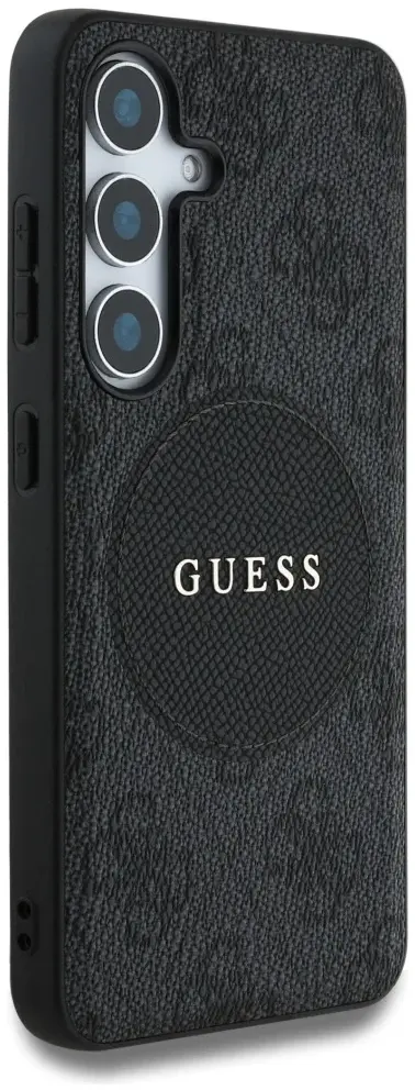 Guess 4G Cirkel Logo Samsung Galaxy S25 Hoesje MagSafe / Qi2 Back Cover Zwart afbeelding 4
