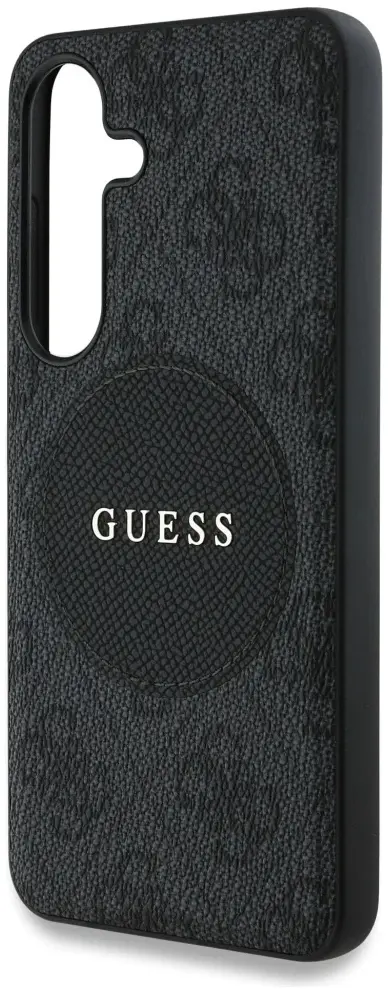 Guess 4G Cirkel Logo Samsung Galaxy S25 Hoesje MagSafe / Qi2 Back Cover Zwart afbeelding 6