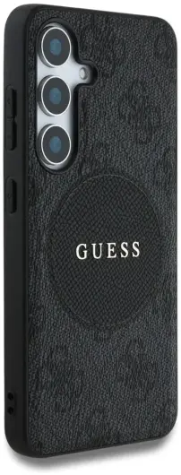 Guess 4G Cirkel Logo Samsung Galaxy S25 Hoesje MagSafe / Qi2 Back Cover Zwart afbeelding 4