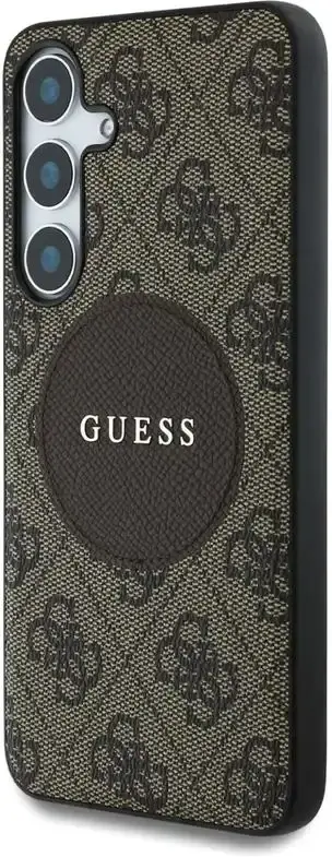 Guess 4G Cirkel Logo Samsung Galaxy S25 Plus Hoesje MagSafe/Qi2 Back Cover Bruin afbeelding 4