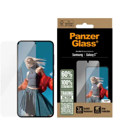 PanzerGlass Refresh Ultra-Wide Samsung Galaxy S25 Screen Protector Screen Protectors