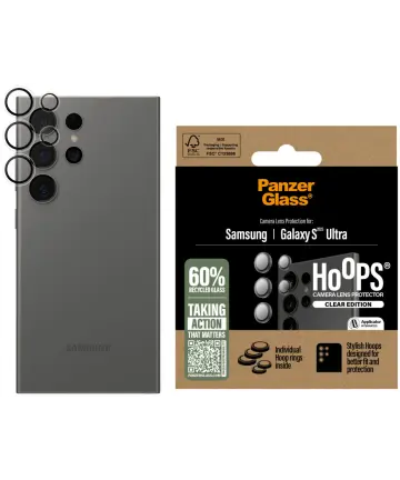 PanzerGlass Hoops Rings Samsung Galaxy S25 Ultra Camera Lens Protector Clear Screen Protectors