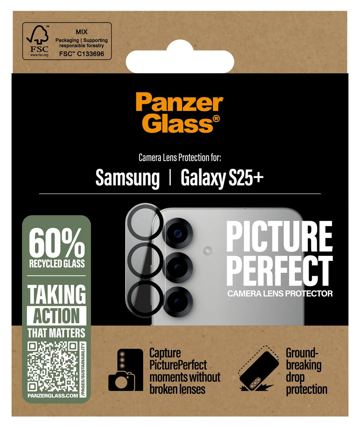 PanzerGlass PicturePerfect Samsung Galaxy S25 Plus Camera Protector Glas afbeelding 4