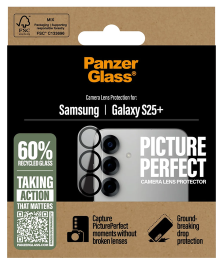 PanzerGlass PicturePerfect Samsung Galaxy S25 Plus Camera Protector Glas afbeelding 4