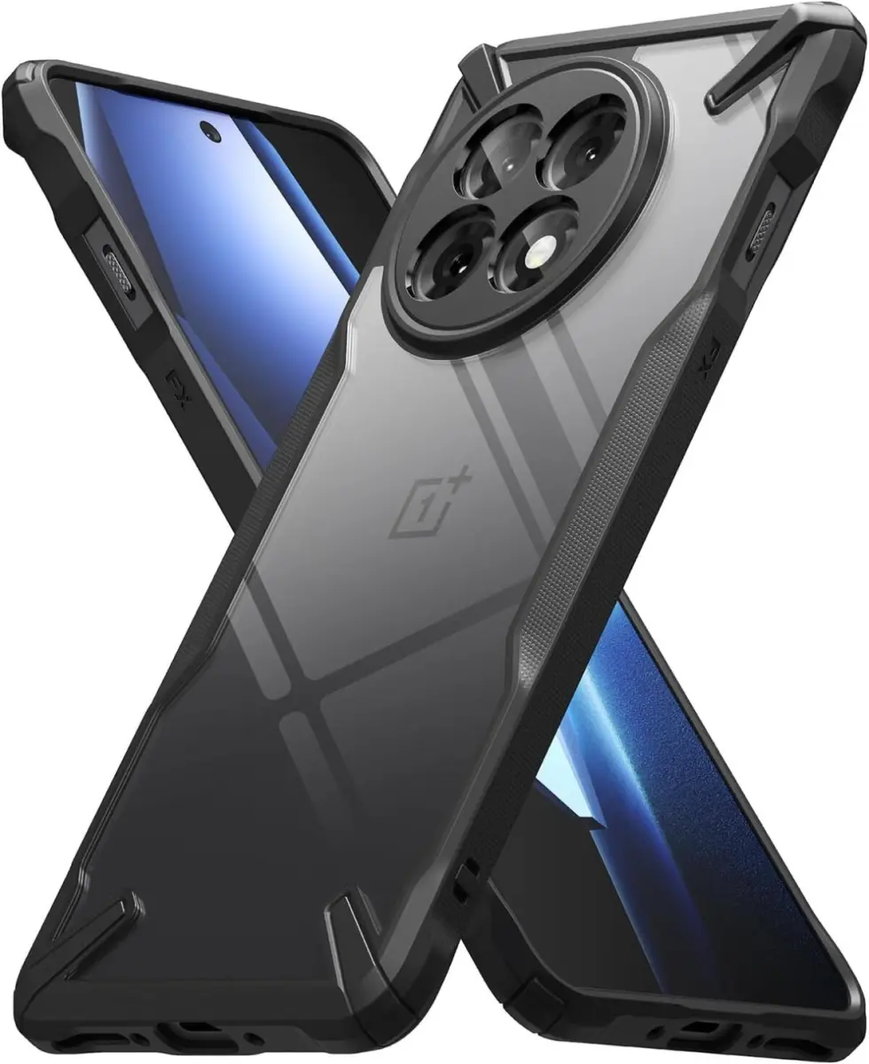 Ringke Fusion X OnePlus 13R Hoesje Back Cover Zwart afbeelding 1