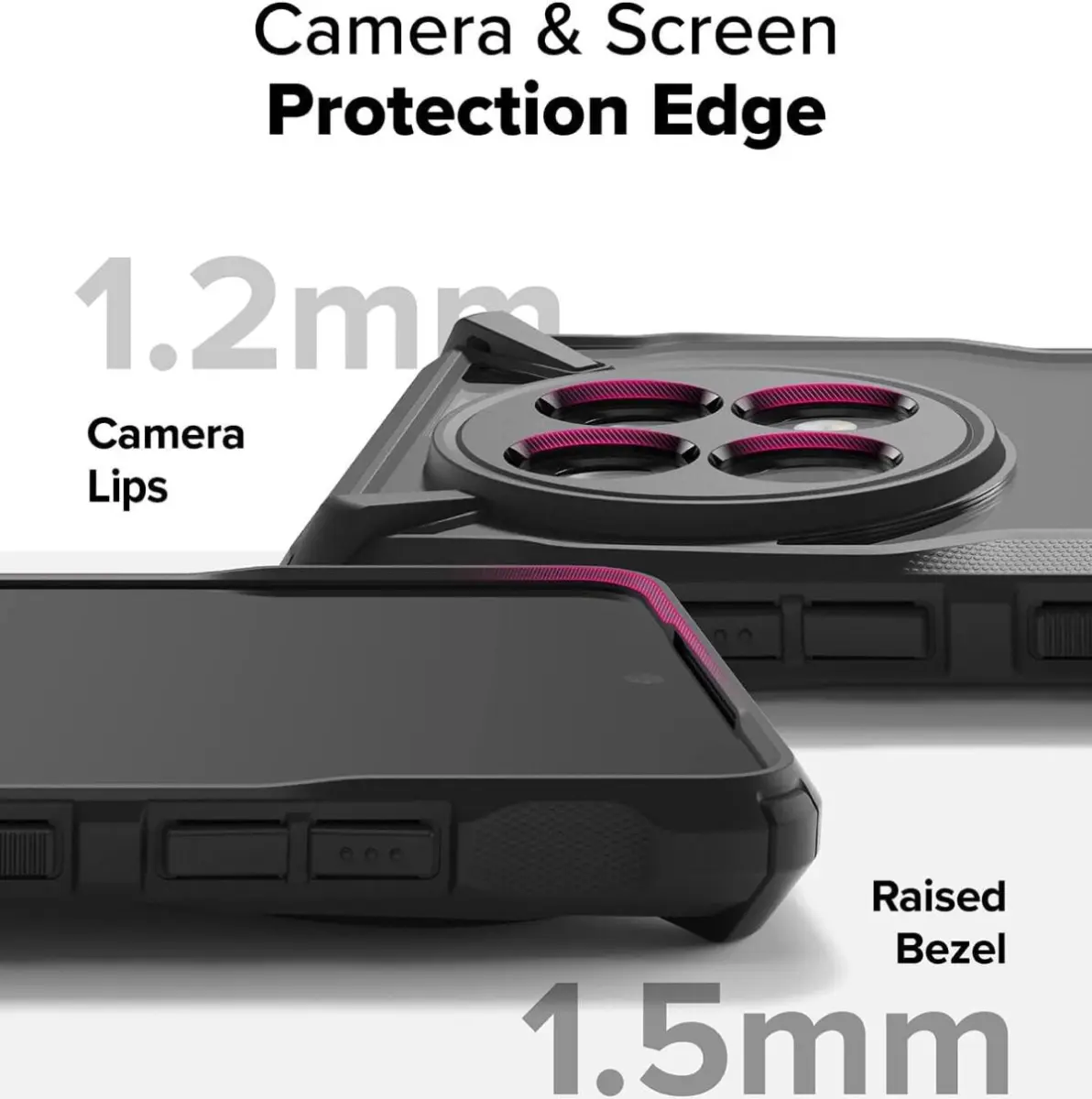 Ringke Fusion X OnePlus 13R Hoesje Back Cover Zwart afbeelding 8