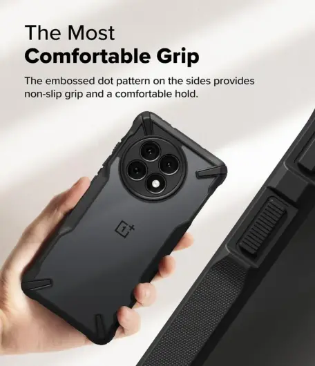 Ringke Fusion X OnePlus 13R Hoesje Back Cover Zwart afbeelding 5