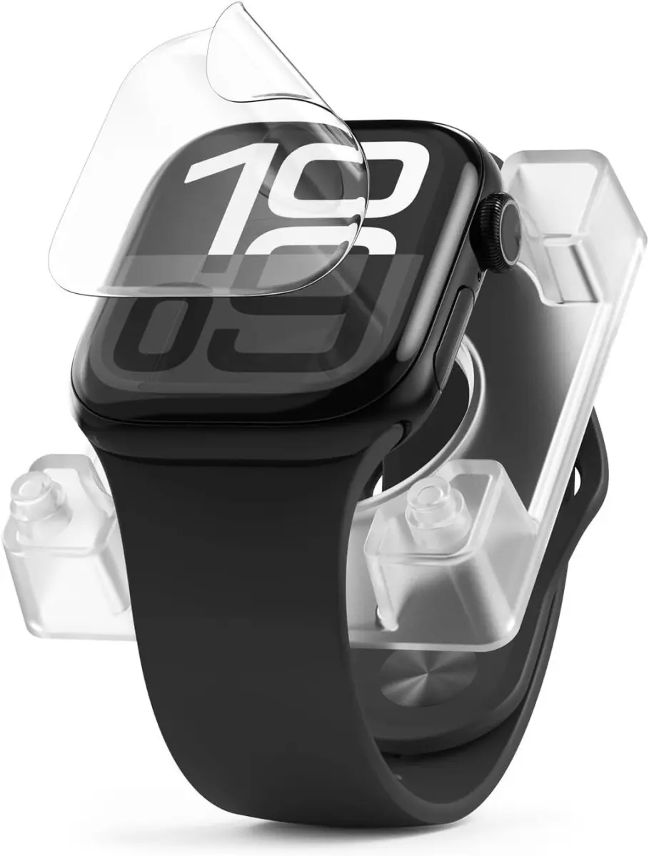 Ringke Dual Easy Pro - Apple Watch 10 46MM Screen Protector - met Jig (2-Pack) afbeelding 2