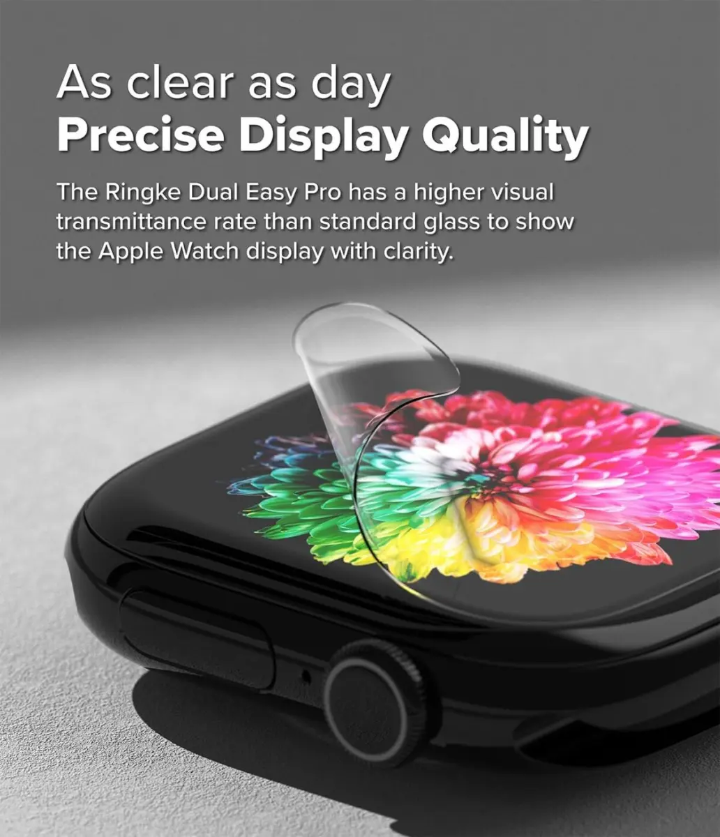 Ringke Dual Easy Pro - Apple Watch 10 46MM Screen Protector - met Jig (2-Pack) afbeelding 8