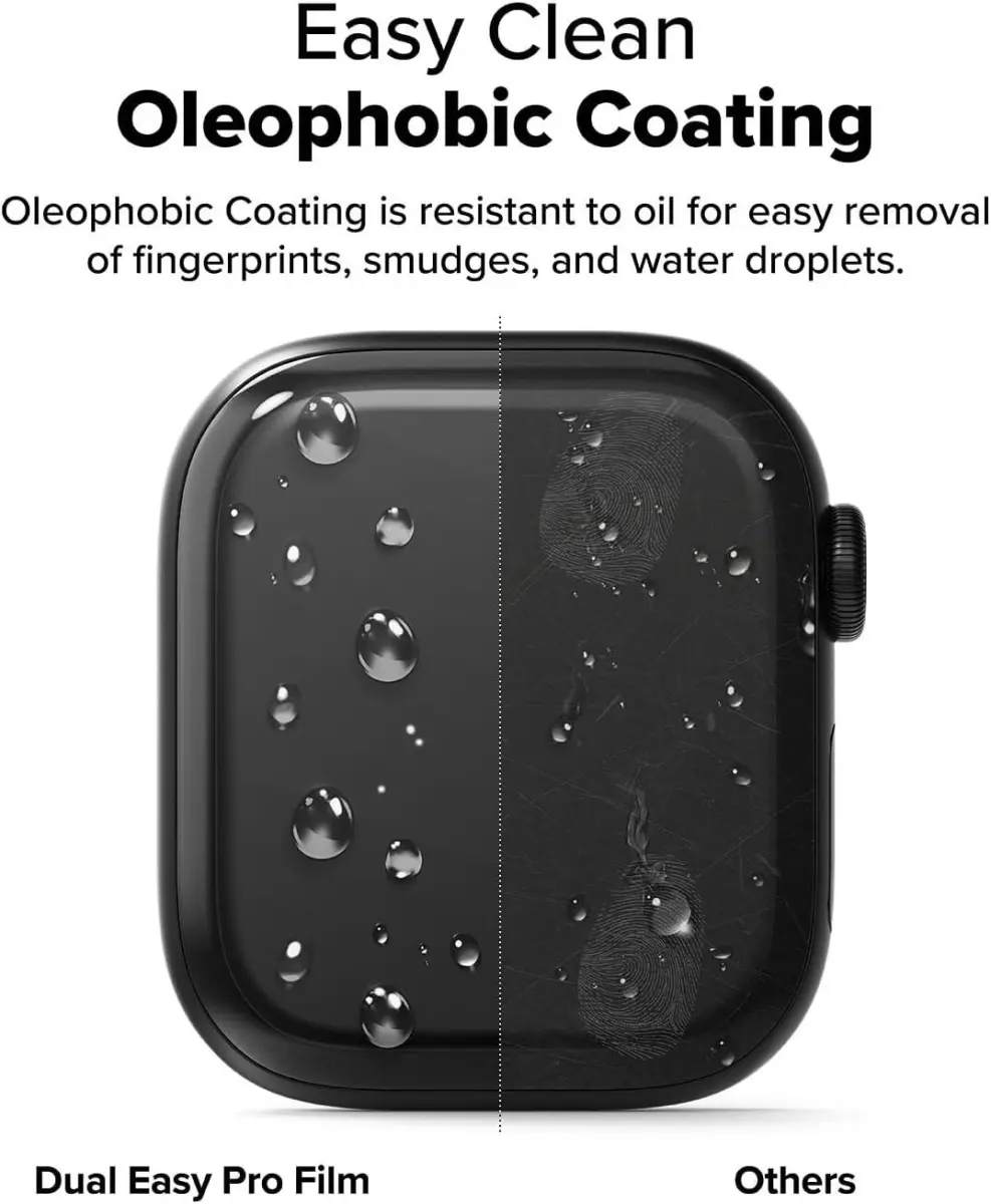 Ringke Dual Easy Pro - Apple Watch 10 46MM Screen Protector - met Jig (2-Pack) afbeelding 9