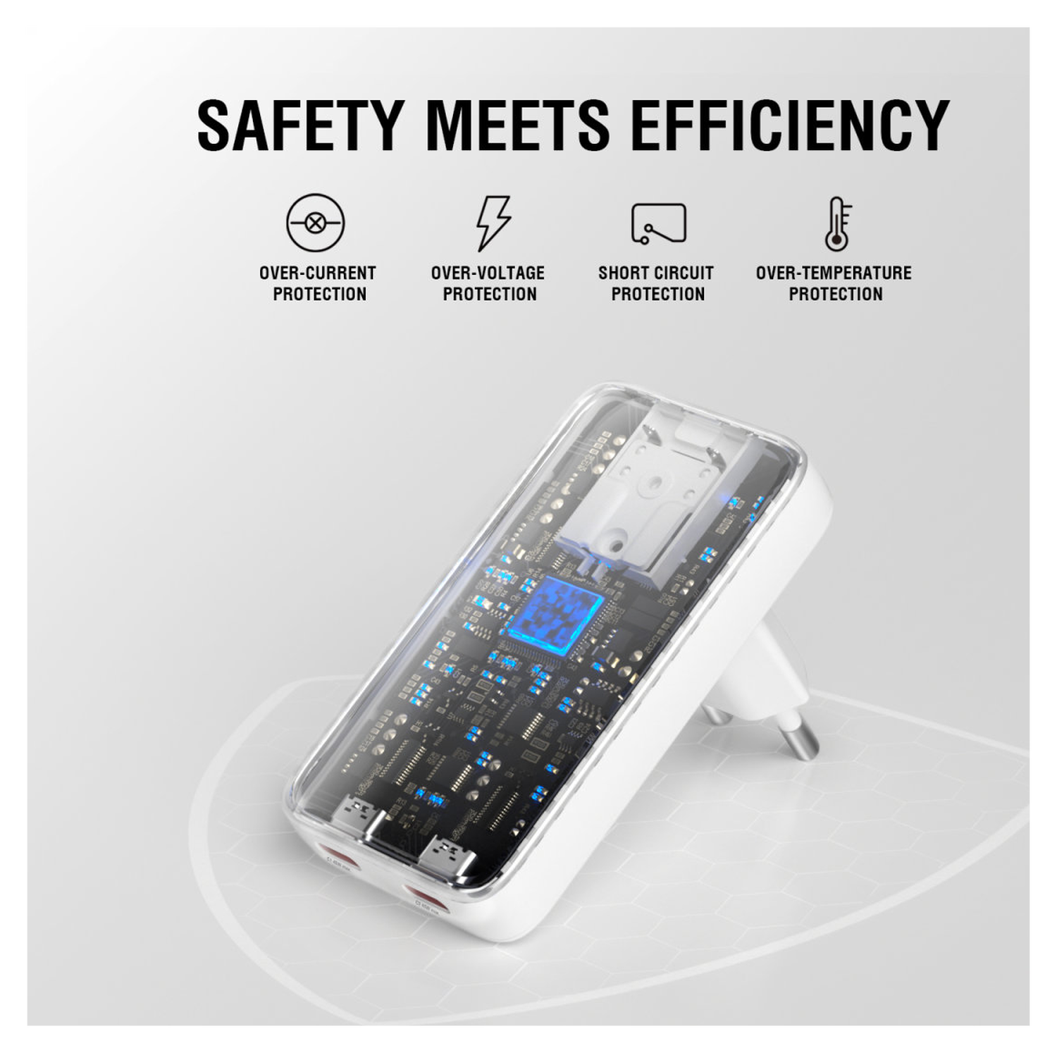 4smarts FlatPlug Slim Dual 45W Power Delivery Fast Charge USB-C Oplader Wit afbeelding 6