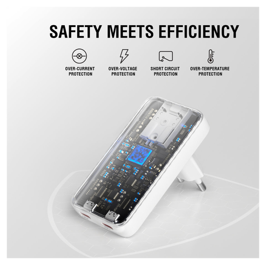 4smarts FlatPlug Slim Dual 45W Power Delivery Fast Charge USB-C Oplader Wit afbeelding 6