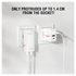 4smarts FlatPlug Slim Dual 45W Power Delivery Fast Charge USB-C Oplader Wit afbeelding 7