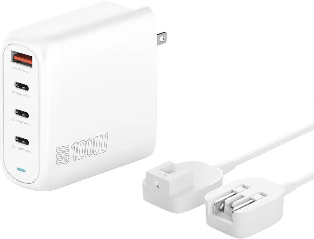 4Smarts Reis Oplader 100W 3x USB-C 1x USB-A Wit afbeelding 6