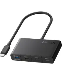 Anker USB-C Display Hub 4-in-1 10Gbps Zwart