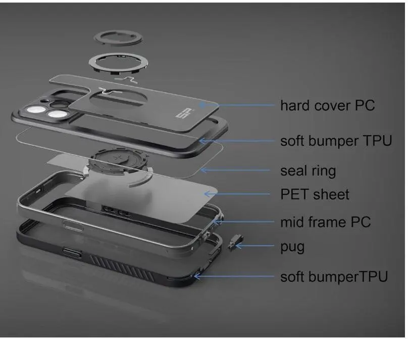 SP Connect Xtreme SPC+ Samsung Galaxy S25 Hoesje Full Protect MagSafe Zwart afbeelding 6