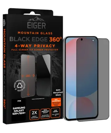 Eiger Mountain 360° Privacy Samsung Galaxy S25 Plus / S24 Plus Screen Protector Screen Protectors