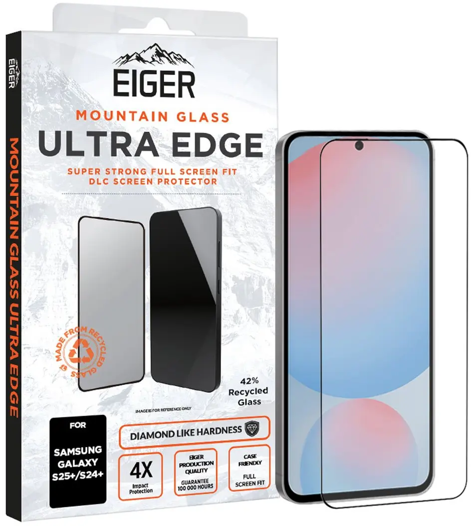 Eiger Mountain Glass ULTRA Samsung Galaxy S25 Plus / S24 Plus Tempered Glass afbeelding 1