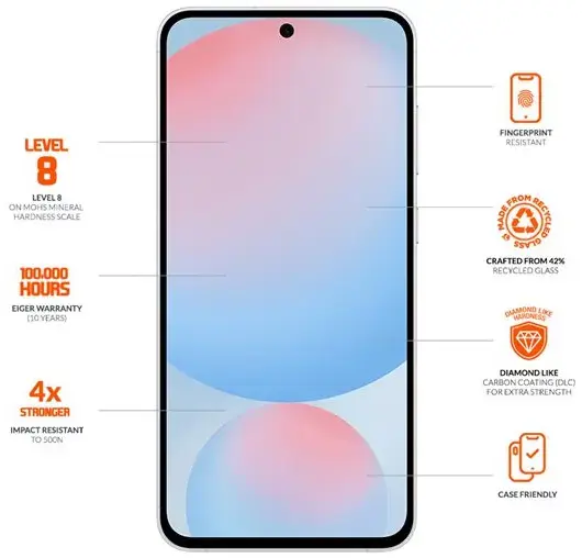 Eiger Mountain Glass ULTRA Samsung Galaxy S25 Plus / S24 Plus Tempered Glass afbeelding 3