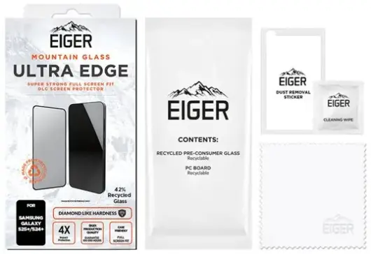 Eiger Mountain Glass ULTRA Samsung Galaxy S25 Plus / S24 Plus Tempered Glass afbeelding 4