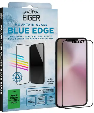 Eiger Mountain Edge iPhone 16e/14/13 Screen Protector Anti-Blue Light Screen Protectors