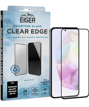 Eiger Mountain Glass Clear Edge Samsung Galaxy A36/A56/S24 FE Screen Protector Screen Protectors