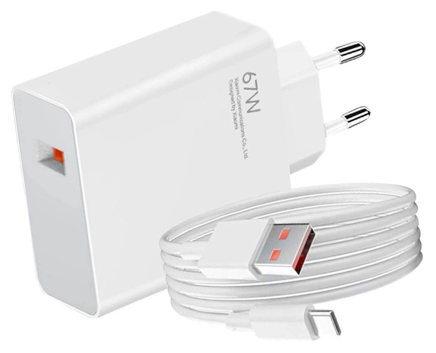 Xiaomi 67W Hyper Charger Combo Type A 67W Snellader + USB-A naar USB-C Kabel 1M afbeelding 4