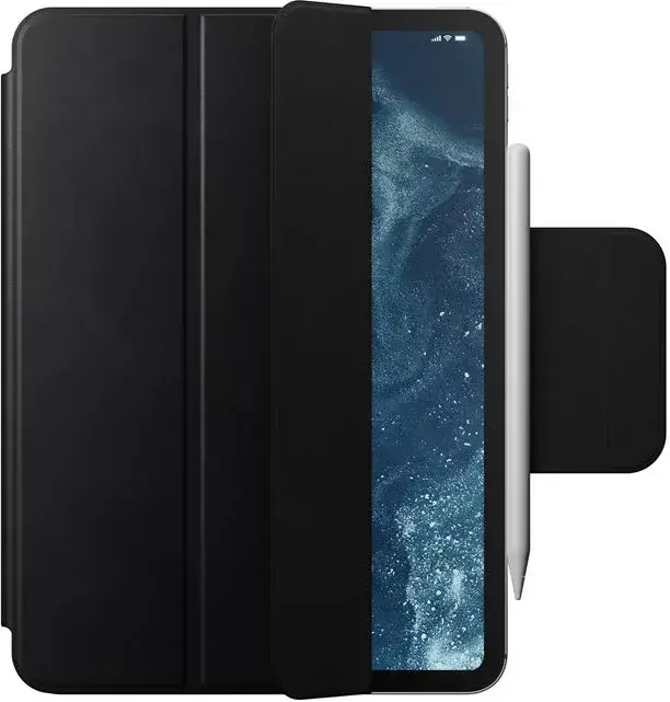 Nomad Leather Folio iPad Pro 13 (2024) Hoes Book Case Leer Zwart afbeelding 1