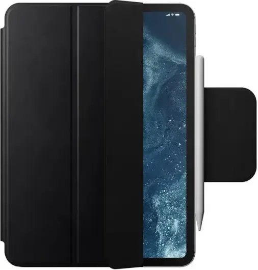 Nomad Leather Folio iPad Pro 13 (2024) Hoes Book Case Leer Zwart afbeelding 1