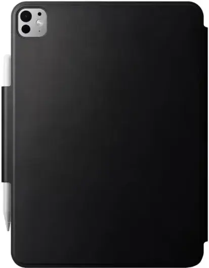 Nomad Leather Folio iPad Pro 13 (2024) Hoes Book Case Leer Zwart afbeelding 2