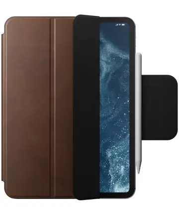 Nomad Leather Folio iPad Pro 11 (2024) Hoes Book Case Leer Bruin Hoesjes