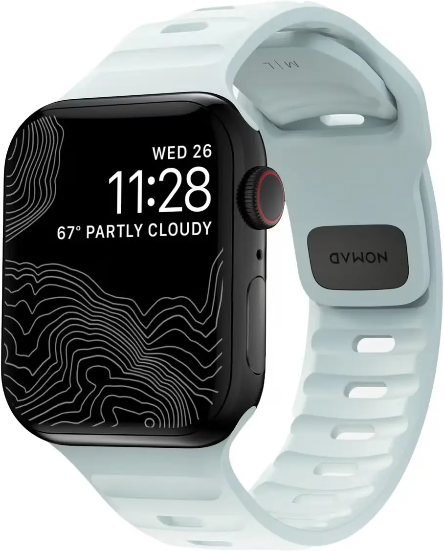 Nomad Sport Strap - Apple Watch Band - 1/10SE/Ultra - 49/46/45/44/42MM - Blauw afbeelding 1