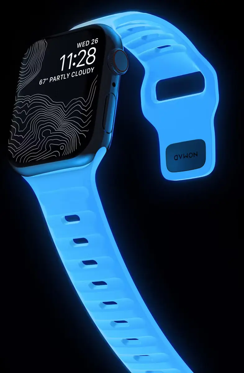 Nomad Sport Strap - Apple Watch Band - 1/10SE/Ultra - 49/46/45/44/42MM - Blauw afbeelding 7