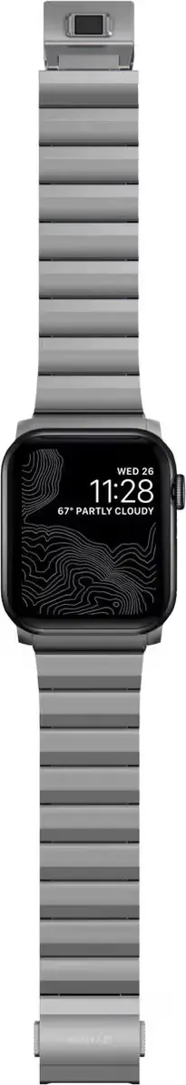 Nomad Titanium - Apple Watch Bandje - 1-10/SE/Ultra - 49/46/45/44/42MM - Naturel afbeelding 6